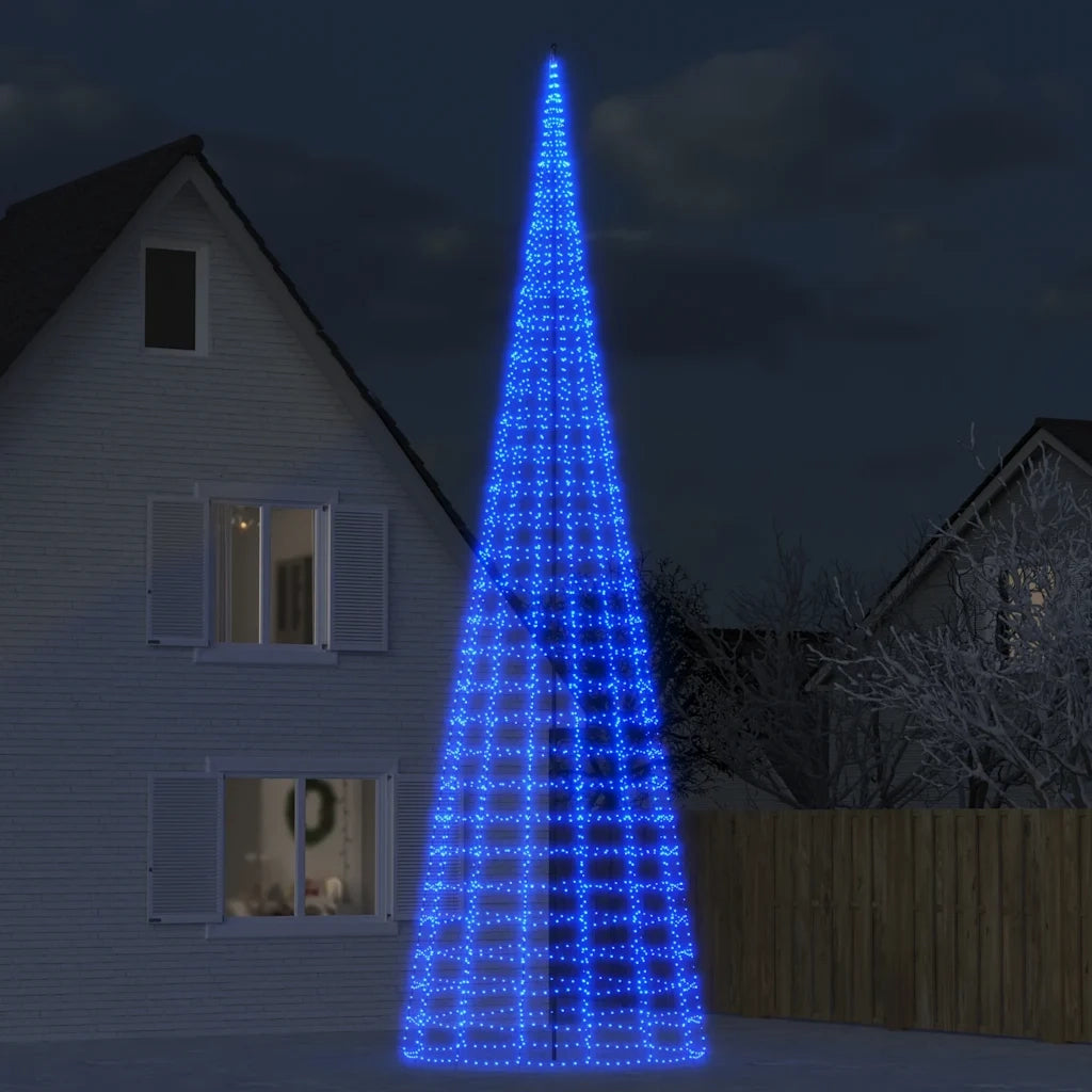 Albero di Natale | Decorazioni natalizie a LED 3000 LED Blu 800 cm