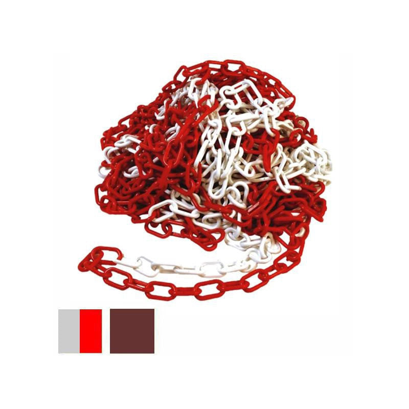 Catena Plastica Mm 8 Bianca/Rossa M 25 Cvm