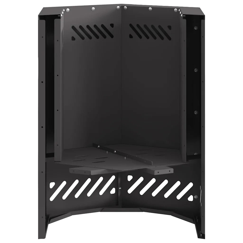 Focolare Senza Fumi Nero 38 x 38 x 51 cm Acciaio CFW5320573