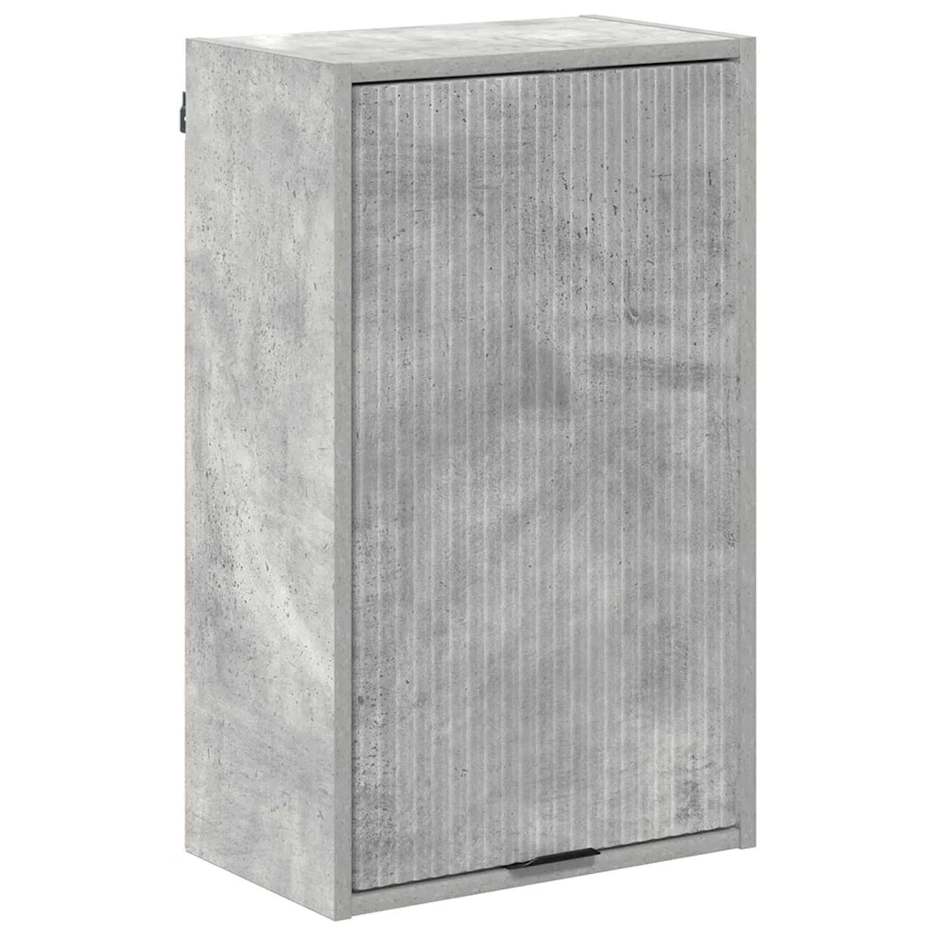 Set di mobili per il bagno con cassetto Grigio cemento 3393116