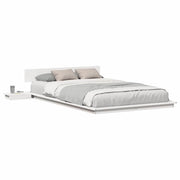 Letto matrimoniale | Letto per adulti | Struttura del letto Bianco 120 x 200 cm legno