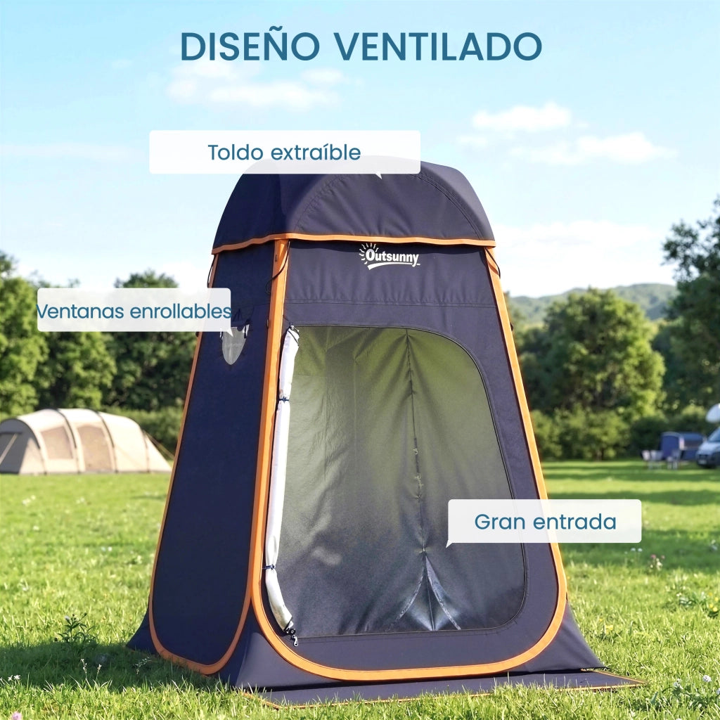 Tenda Pop-Up Istantanea Doccia Campeggio ¨C Xylo ¨C Portatile Impermeabile con Borsa Blu Scuro