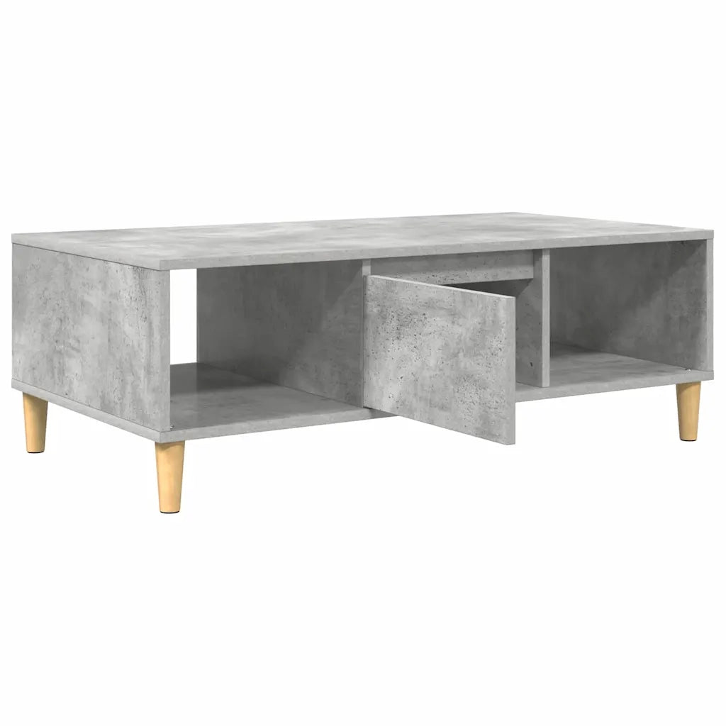 Tavolino da Salotto-Tavolino da soggiorno-Tavolo Grigio cemento 103,5 x 60 x 35 cm