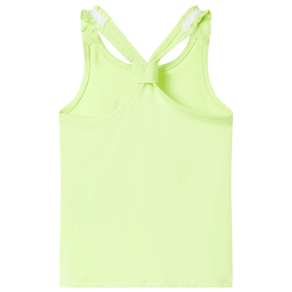 Canotta da Bambina Giallo Neon 128