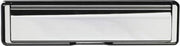 Letterina della Posta Premium Resistente - Rilascio Automatico per Porta in PVC o Legno - Adatto per Finestrini di Mezzarail e Porte in Composito - Spessore 40-80mm - Acciaio Inox Hardex Laccato Argento