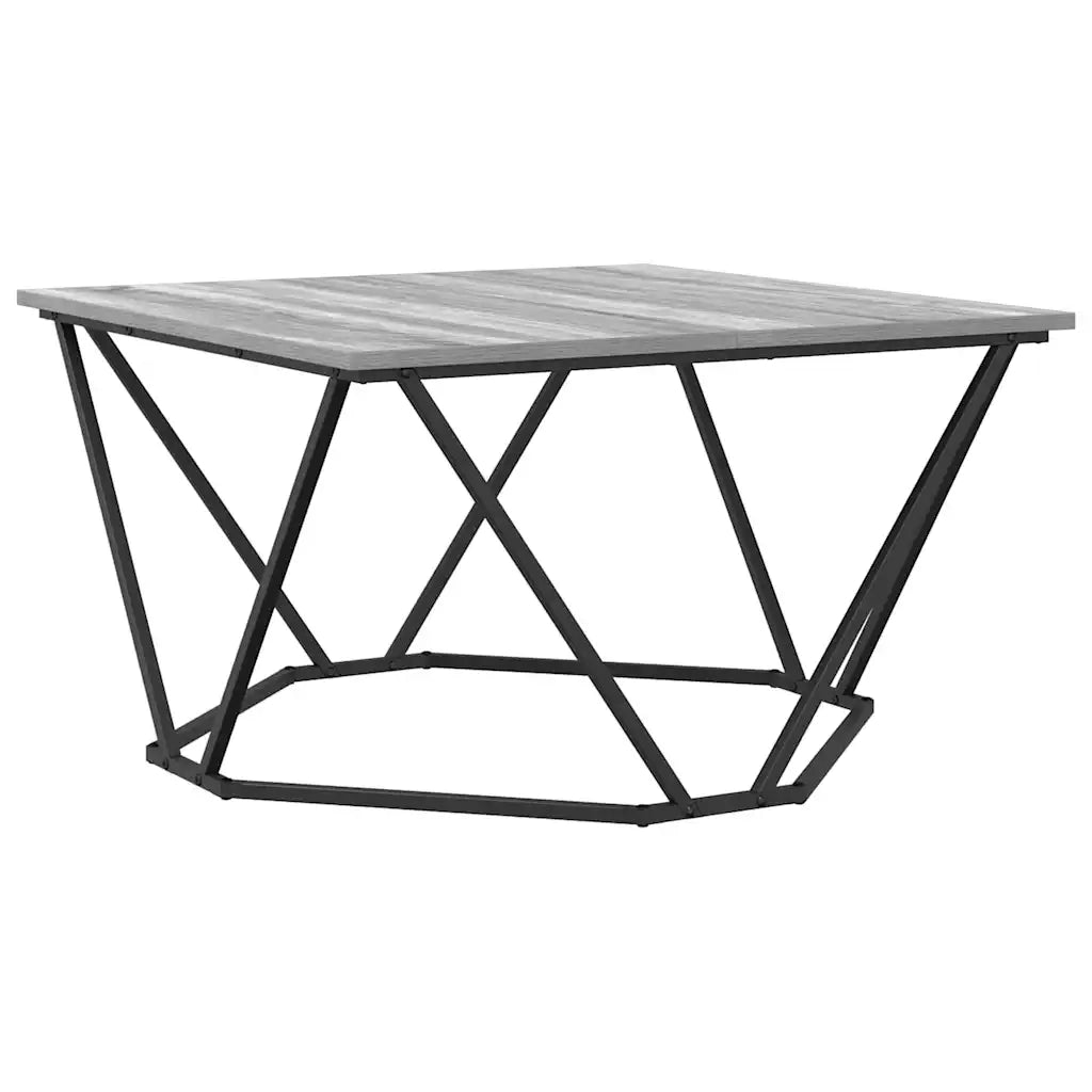 Tavolino da Salotto-Tavolino da soggiorno-Tavolo Grigio Sonoma 80 x 80 x 45 cm