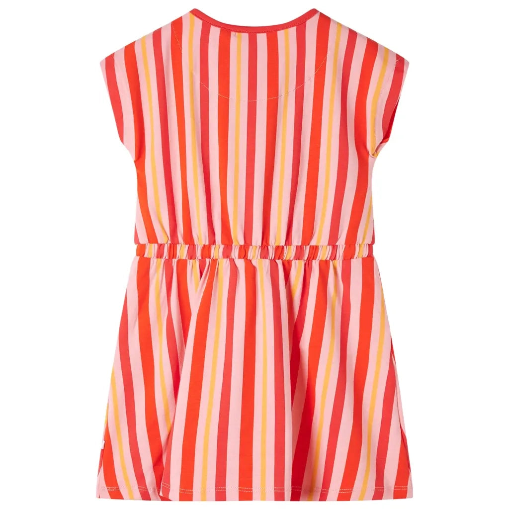 Abito per Bambine con Coulisse Rosa e Rosso 104 CFW2268252