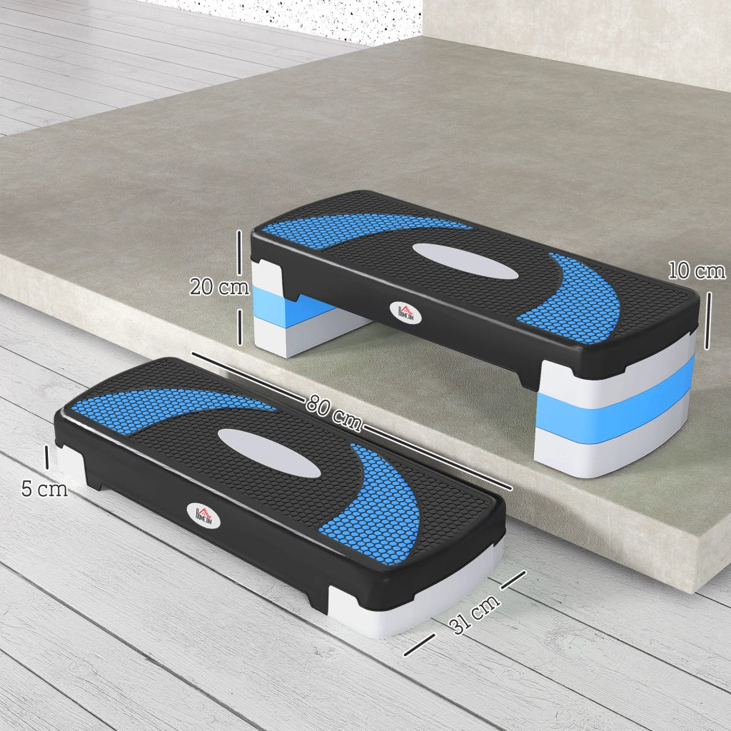 Stepper Fitness Regolabile ¨C Minimal ¨C Blu e Nero