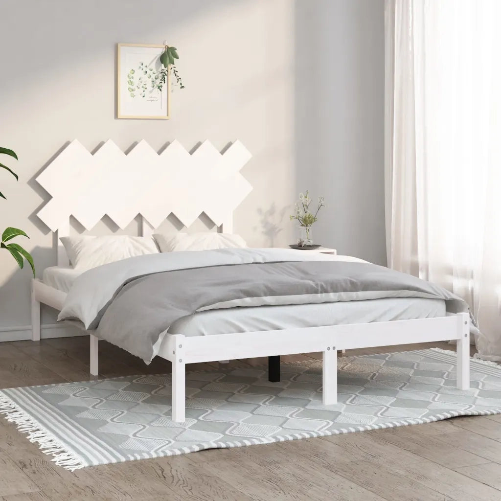 Giroletto Bianco 135x190 cm Double in legno Massello 3104844