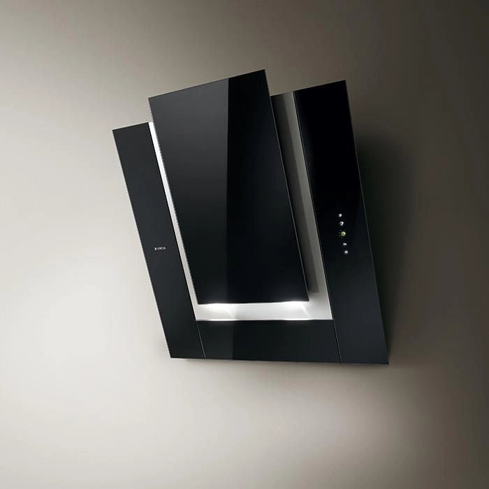 Elica PRF0010404A Cappa da Parete ICO BL-F-80 Nera 801 m³-h Classe E