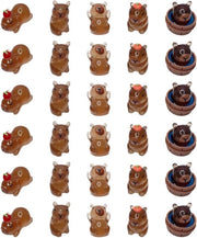 Decorazioni luminose di capybara in cera - Set da 30 pezzi