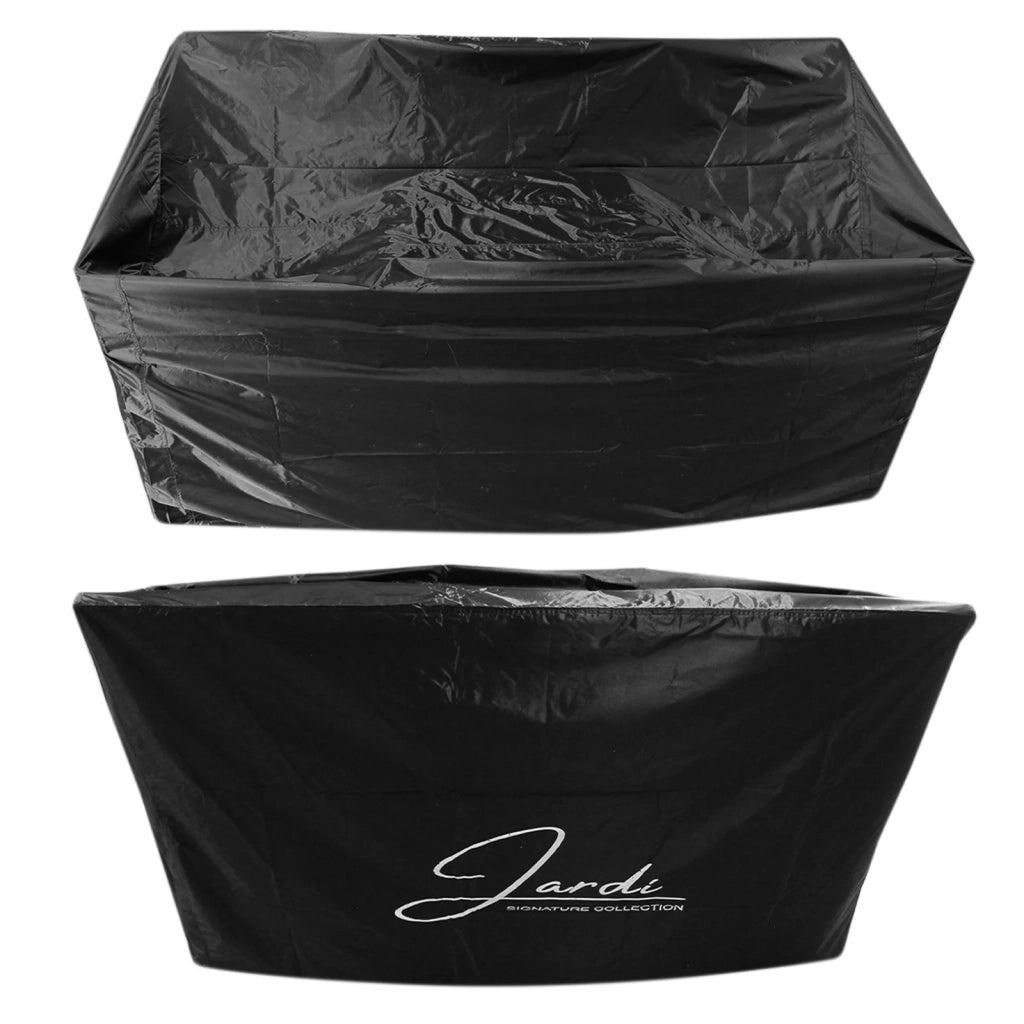 Set Salottino Bistro da Giardino 2 Sedie e Tavolo in Poly Rattan Vimini Marrone