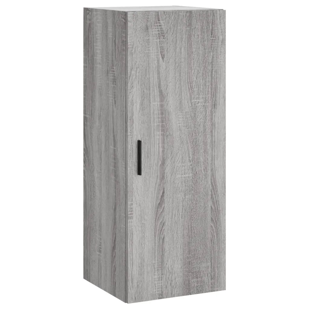 Credenza-Buffet-Armadio da cucina Grigio Sonoma 34,5x34x180 cm in Legno Multistrato 624293
