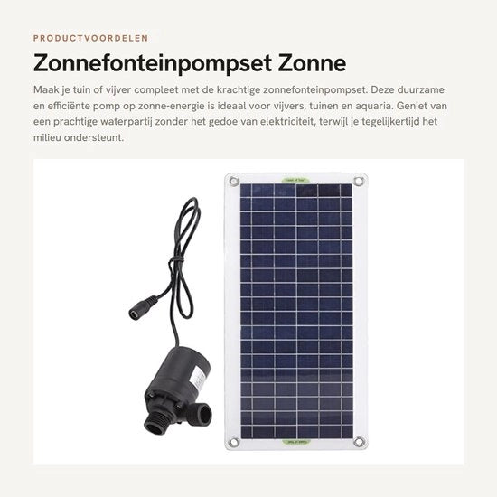 Pompa per acqua solare esterna - Alta efficienza - Nero - 800 litri/ora