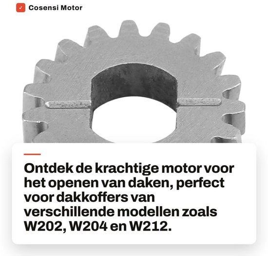 Motore per cassa di carico - Acciaio inossidabile - 19 denti - Diametro esterno 17 mm - Diametro interno 6,5 x 8 mm - Nuovo di fabbrica - Motore di trasmissione