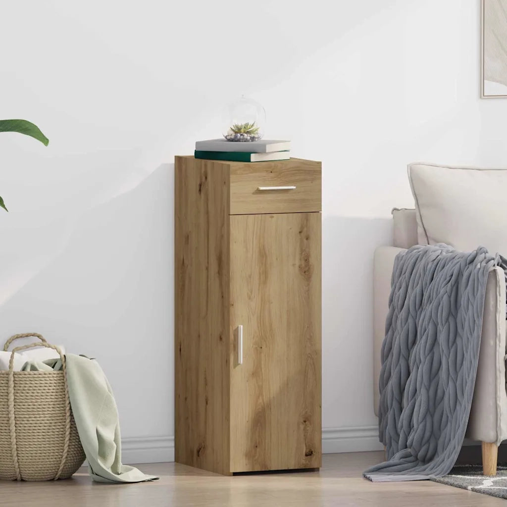 Credenza | Madia | Buffet da pranzo | Armadio da pranzo con cassetto Rovere artigianale 30 x 42,5 x 93 cm