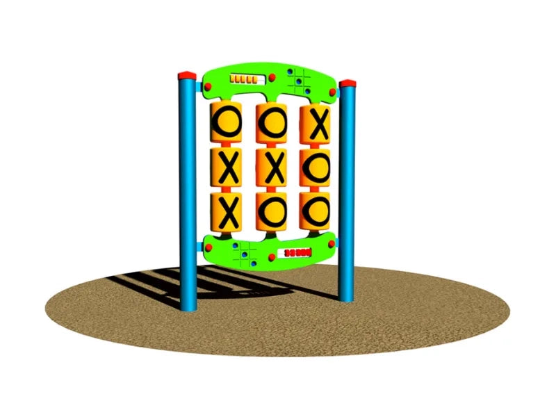 Pannello Sensoriale Tris 294 Giochipark acciaio PEHD EN 1176 Ø89mm 3-8 anni