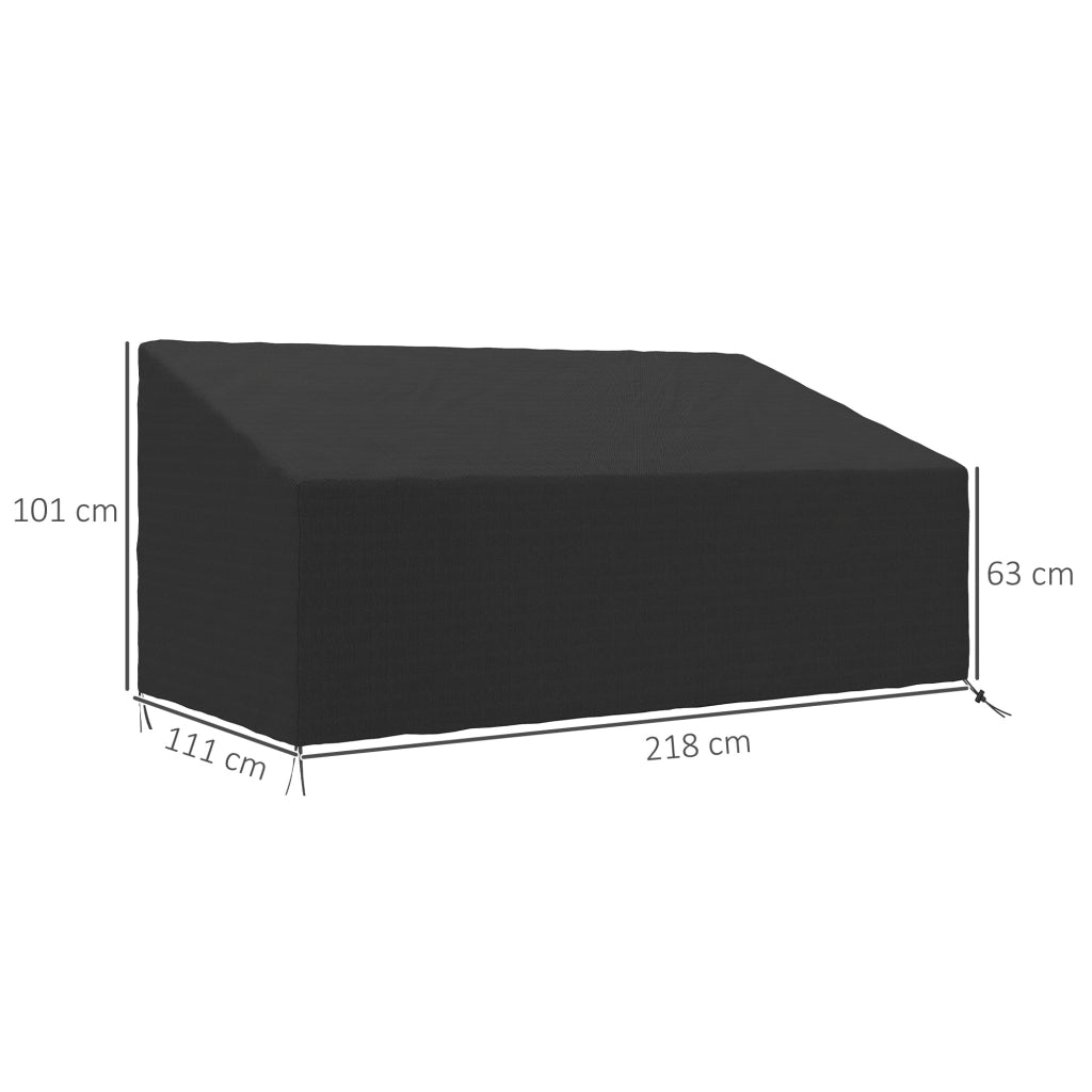 Cuscino per Divano da Giardino 3-4 Posti ¨C Zephmum ¨C Grigio 218x111x101 cm