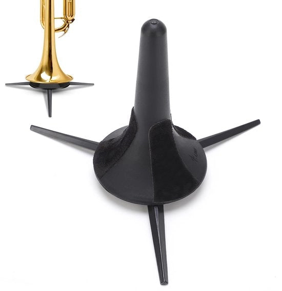 Supporto per Tromba Portatile - Standard di Riferimento per Coperchi - Piatto Antiscivolo - Padroneggiamento di Shock - Ideale per Musicisti