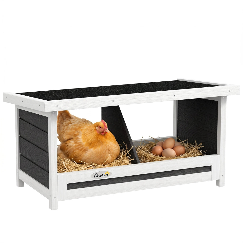 Casetta per Galline in Legno ¨C Minimal ¨C Grigio 80x60x50