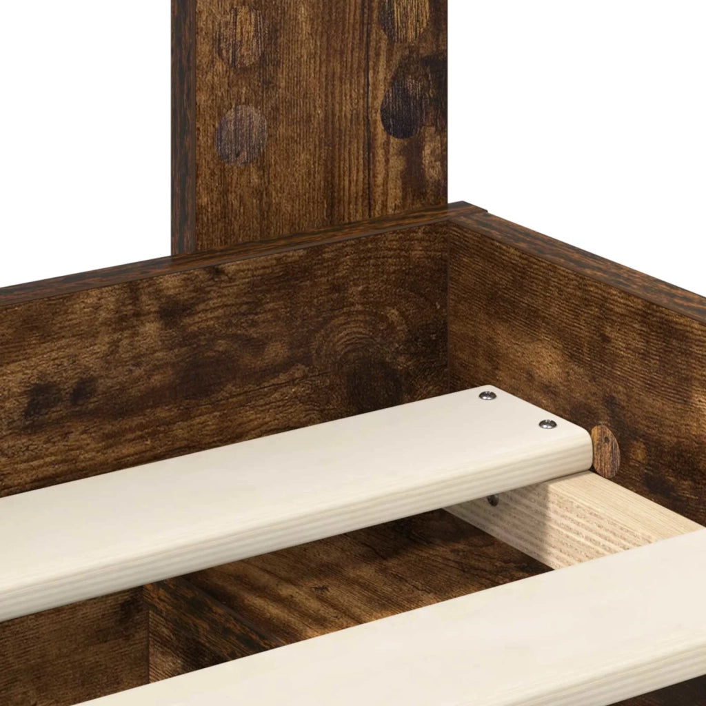Struttura del letto-Giroletto Rovere fum¨¦ 90 x 190 cm Pino massello 393673