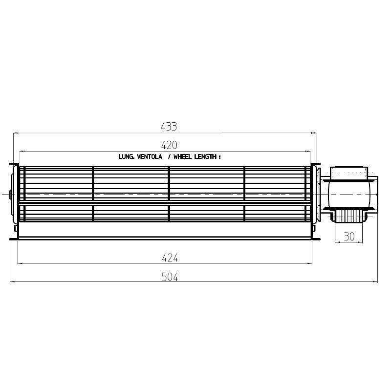 Ricambistufeapellet TANGENZIALE 420x40 TGA60/1 420/30 114612