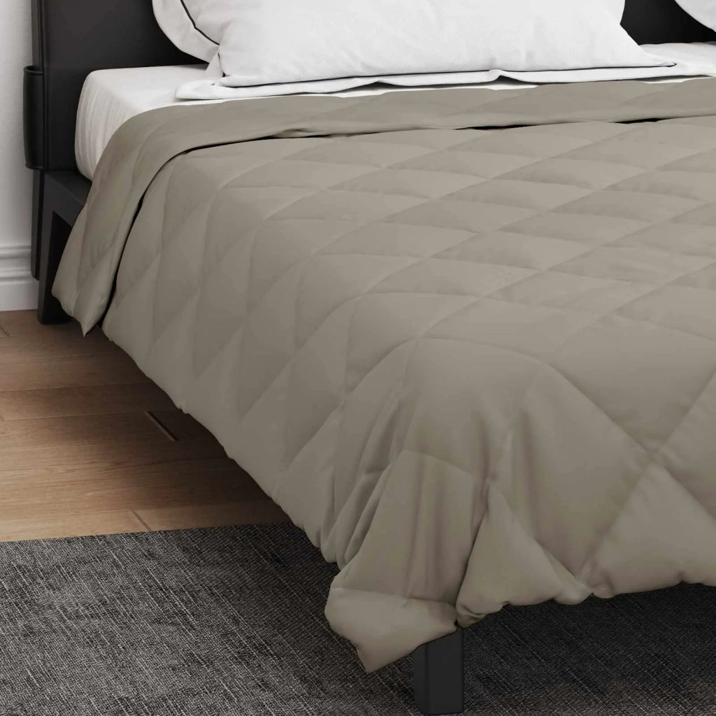 Piumone | Duvet Completo Annuale Grigio chiaro 220 x 240 cm Microfibra