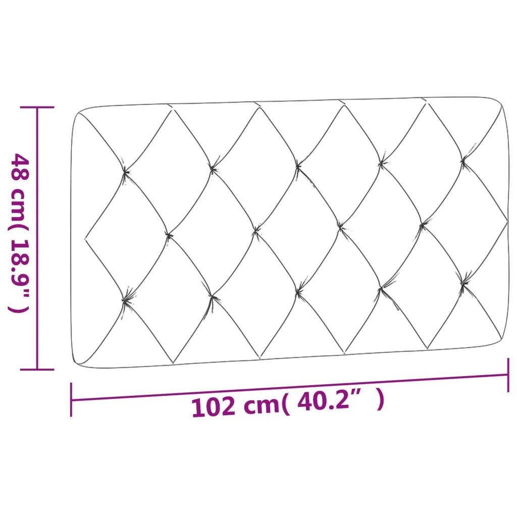 Cuscino testiera Grigio Scuro 100 cm in Velluto 3207723