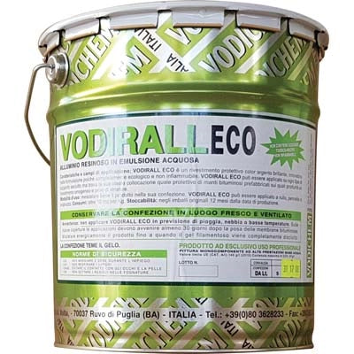 ALLUMINIO RESINOSO VODIRALL ECO VODICHEM  BASE ACQUA ARGENTO LT  5