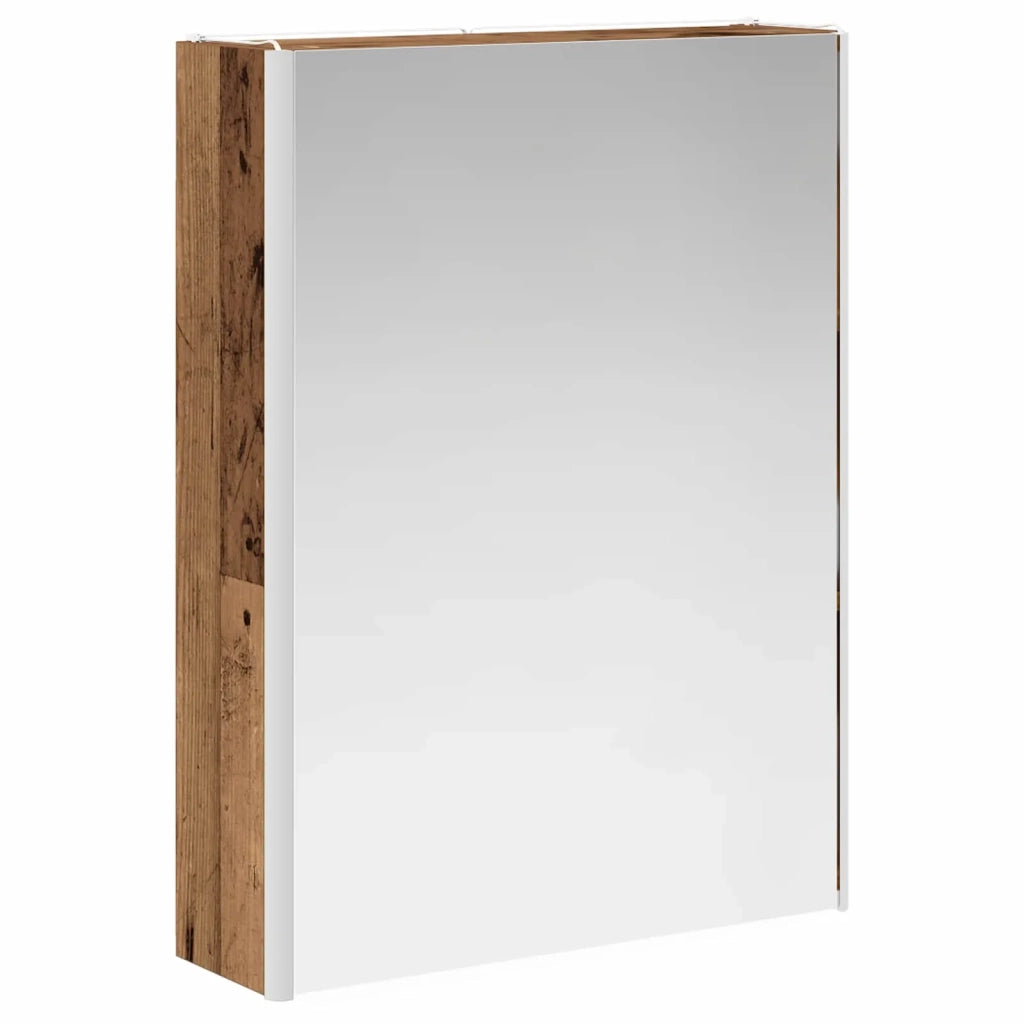 Mobiletto per specchio da bagno Legno vecchio 889237