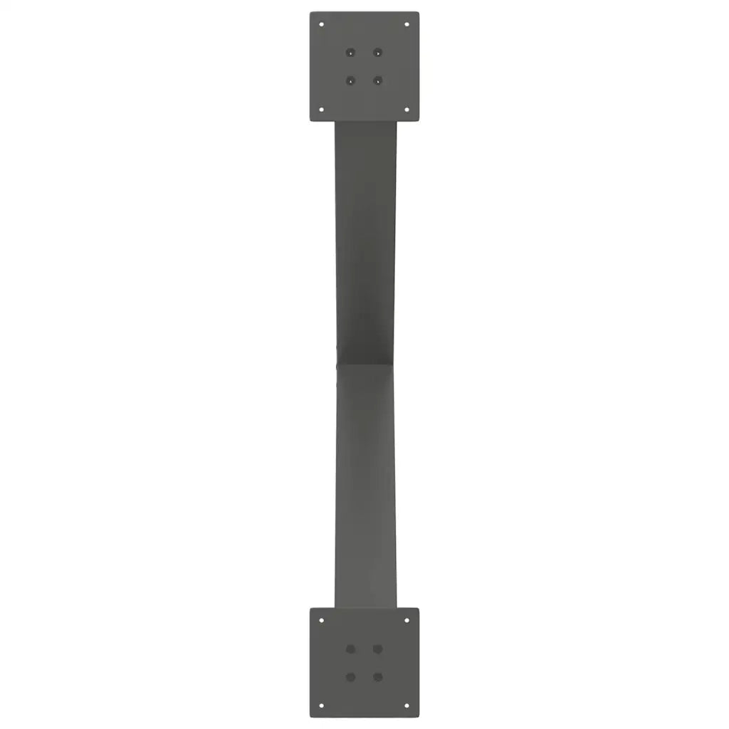 Gambe per tavolo da pranzo a forma di X 3 pz Antracite 90x(72-73) cm Acciaio 4012998