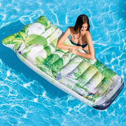 Trade Shop - Materassino Isola Gonfiabile Stampa Frizzante In Pvc Mare Piscina 179 X 91 Cm -