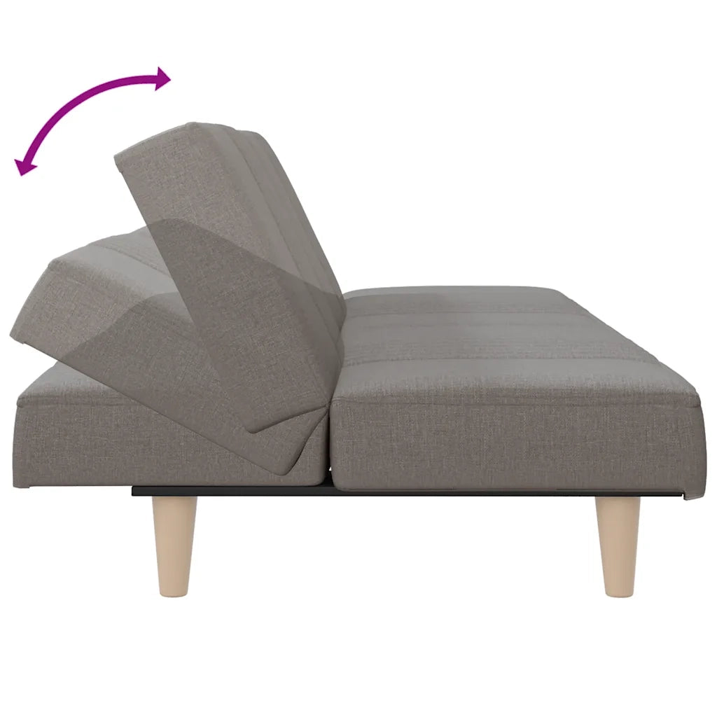 Divano Letto Tortora in Tessuto 351886