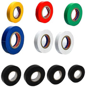 KIT 10 ROTOLI NASTRO ISOLANTE ELETTRICO PER ELETTRICISTA PVC COLORI ASSORTI