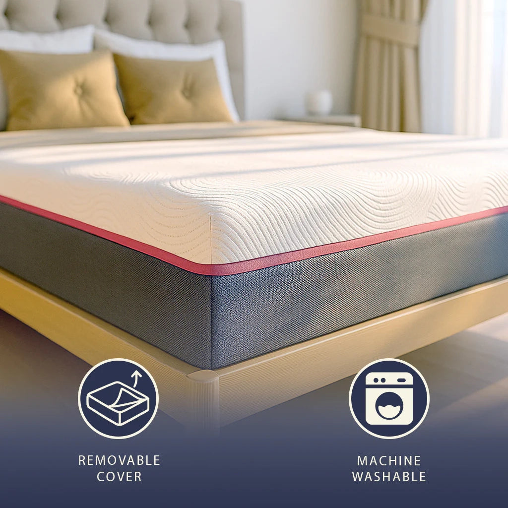 Materasso 90x190 Memory Breeze e Molle Insacchettate | Altezza 30 cm |  Sfoderabile, Anallergico e Traspirante | Made in Italy