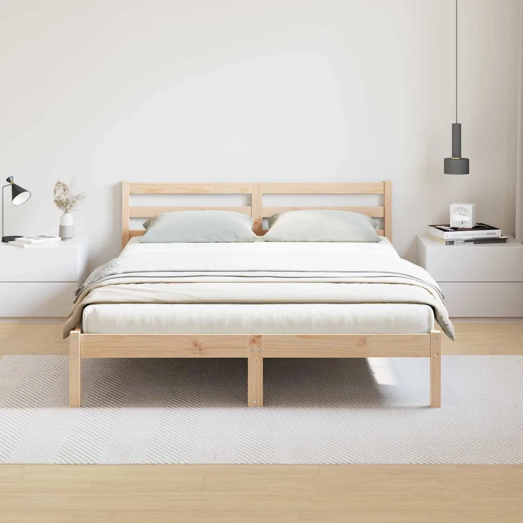 Letto matrimoniale | Letto per adulti | Struttura del letto Marrone 225,5 x 165,5 x 69,5 cm