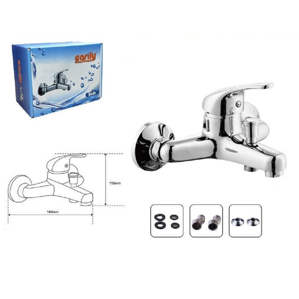 Rubinetto Miscelatore Esterno Bari  52928 Monocomando Monoforo Rubinetteria