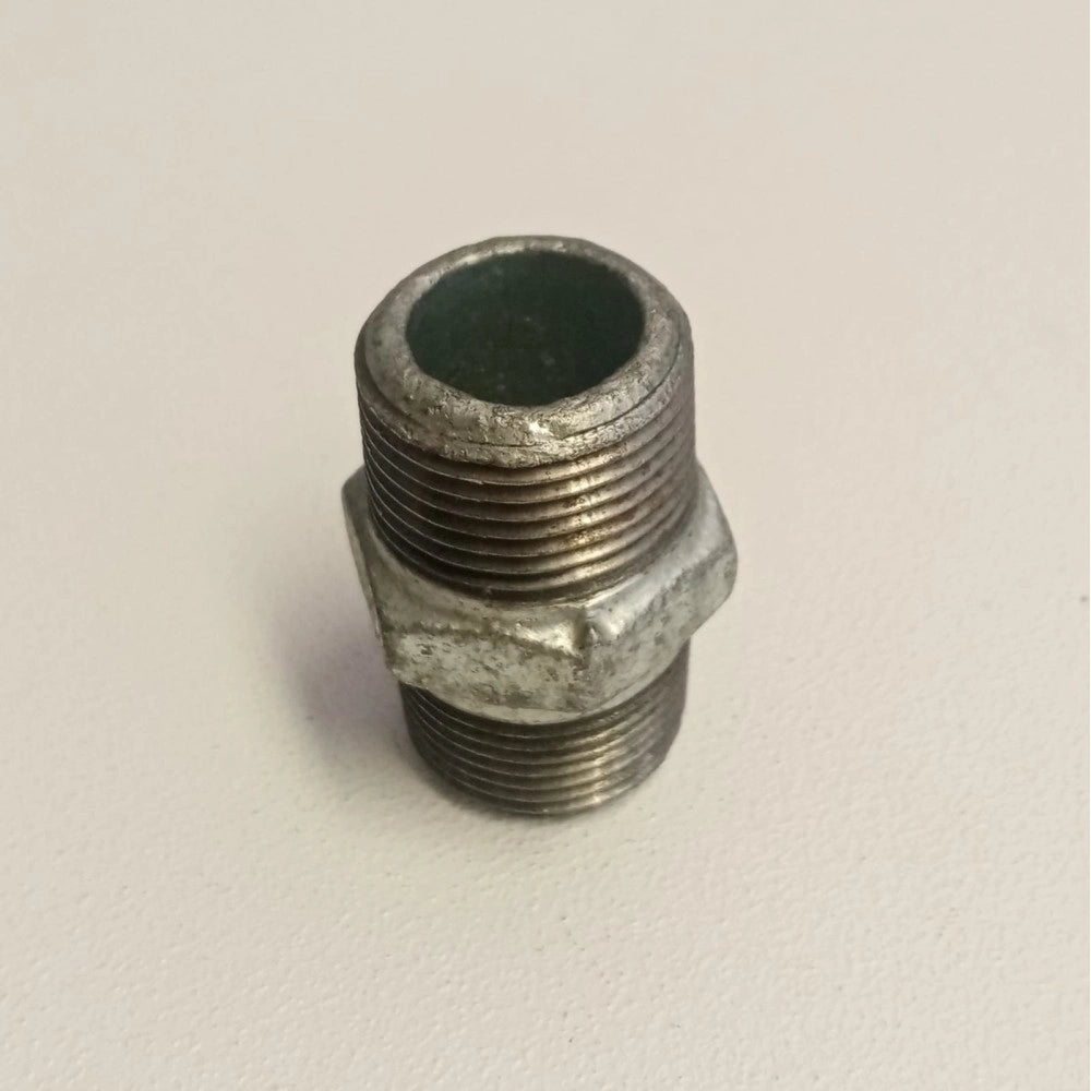 Raccordo mm 2 niples nipplo doppia vite di ghisa zincata malleabile