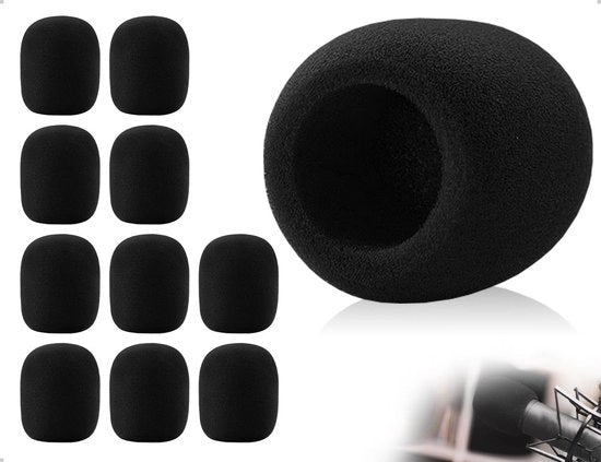 10 Pezzi di Copricapo Microfono - Filtro Pop Riscaldabile per Karaoke e Spettacoli