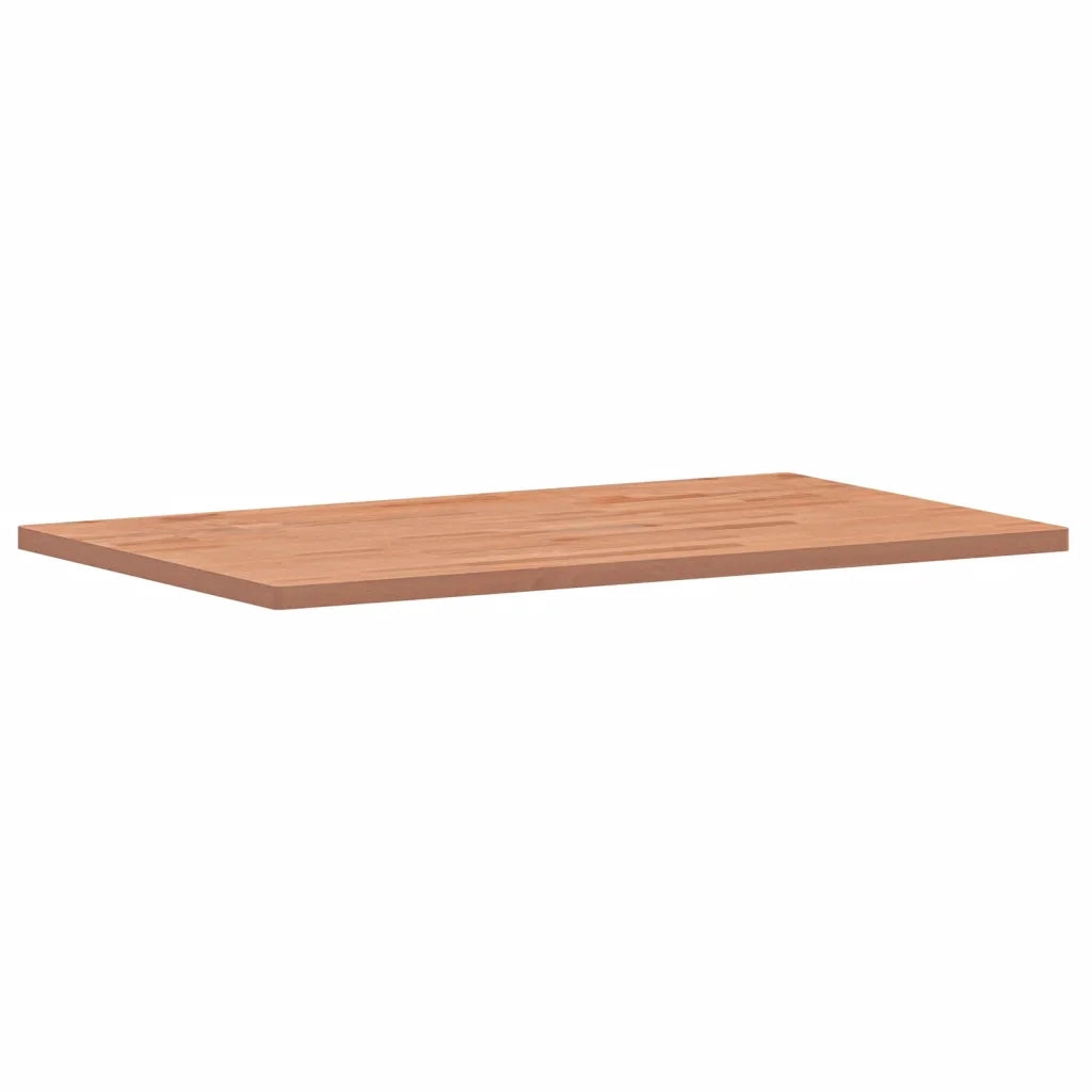 Piano Bagno 100x60x2,5 cm in Legno Massello di Faggio 356004