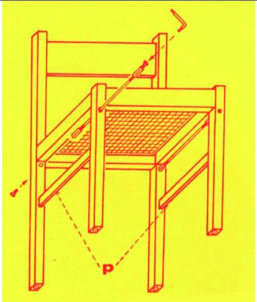 TIRANTINI PER SEDIE cm. 37÷48  4 pz.