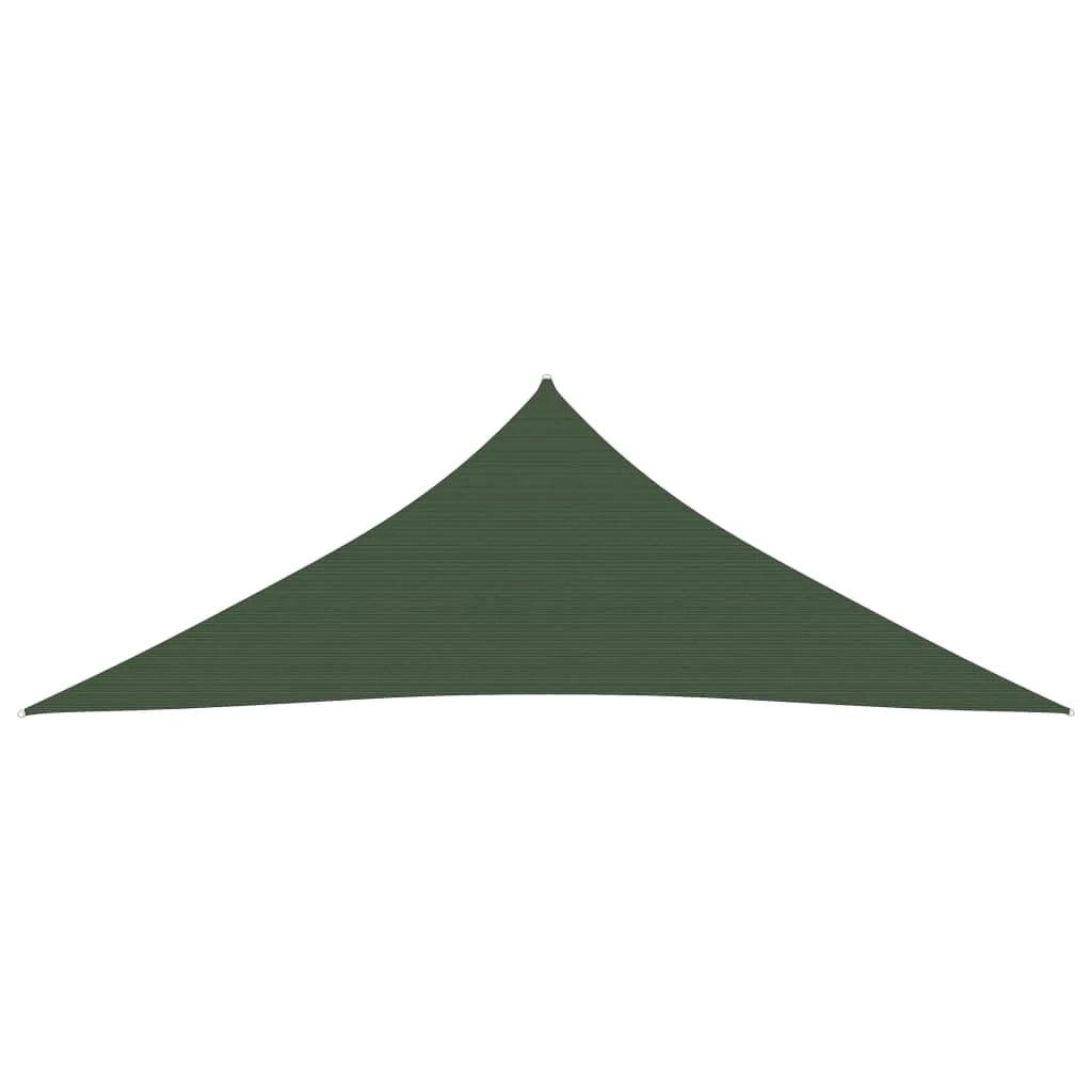 Vela ombreggiante/ombrellone 160 g/m² 4,5 x 4,5 x 4,5 m HDPE verde scuro 02_0009430