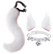 Set di costume per gatti - Plush coda - Clip per capelli - Collare - Set di accessori per costume - Adattabile per ogni lunghezza - Accessori per costume