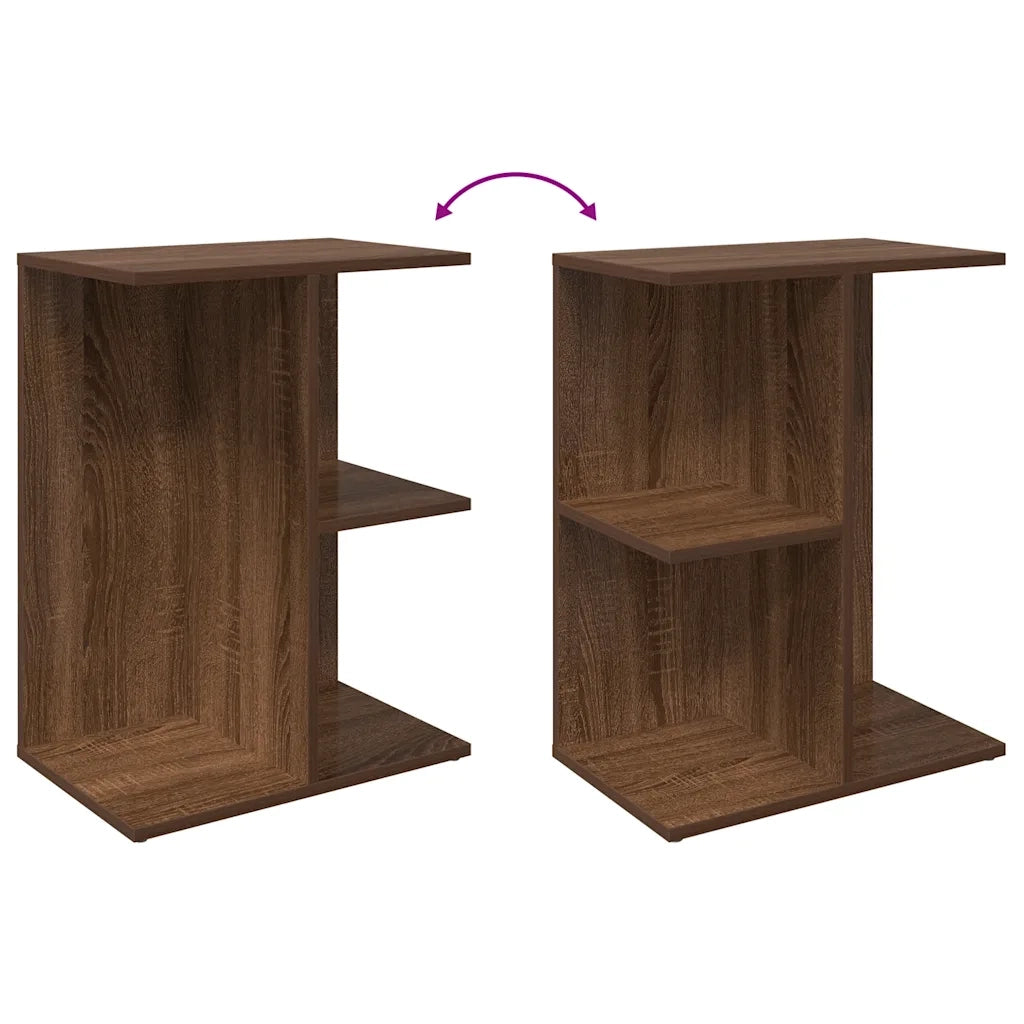 Comodino Rovere Marrone 40,5x31x60 cm in Legno Multistrato 858662
