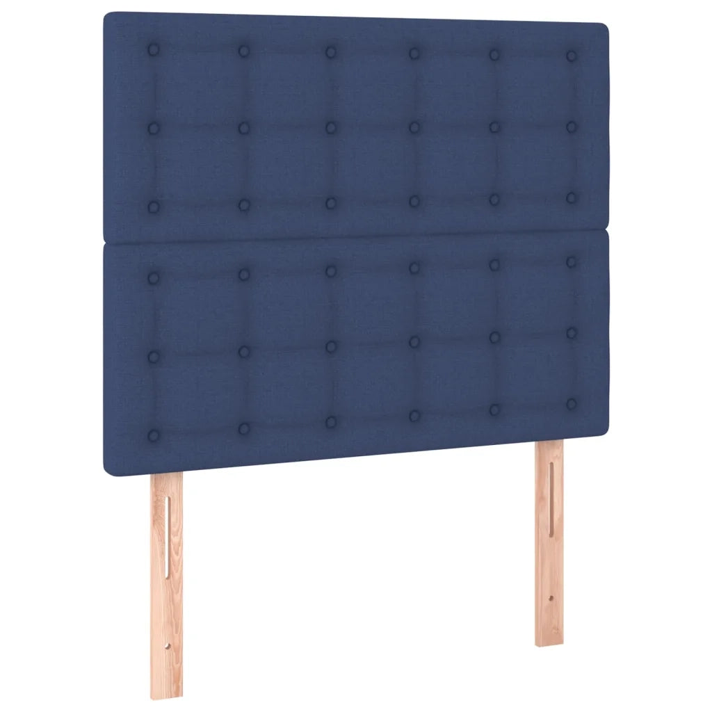 Testiera | Testata Blu 90x5x118/128 cm Tessuto