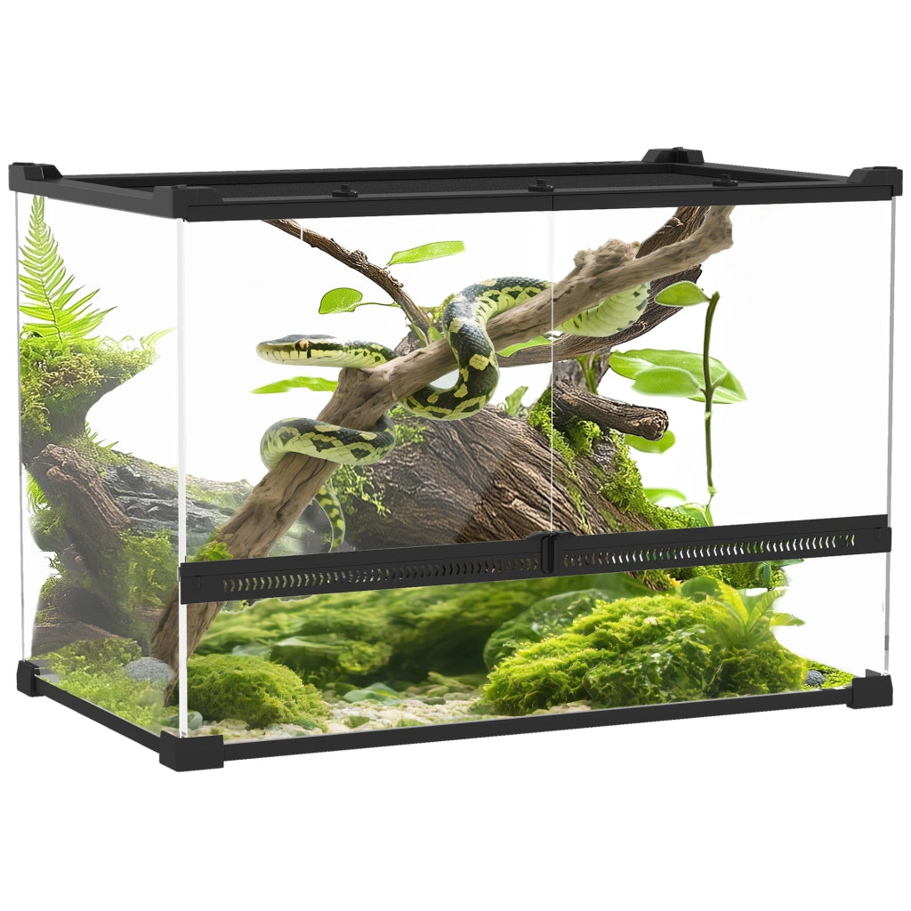 Terrario per Rettili ¨C Minimal ¨C Nero 50x30x35cm