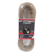 KIT CAVETTO STENDIBIANCHERIA MATASSA   Ø 4 mm - 20 mt - con due fermacavi