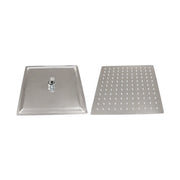 SOFFIONE DOCCIA IN ACCIAIO INOX QUADRO- cm 20x20- GOPLA- pezzi 1