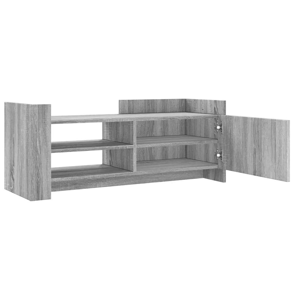Mobile TV Grigio Sonoma 100x35x40 cm in Legno Multistrato 848379