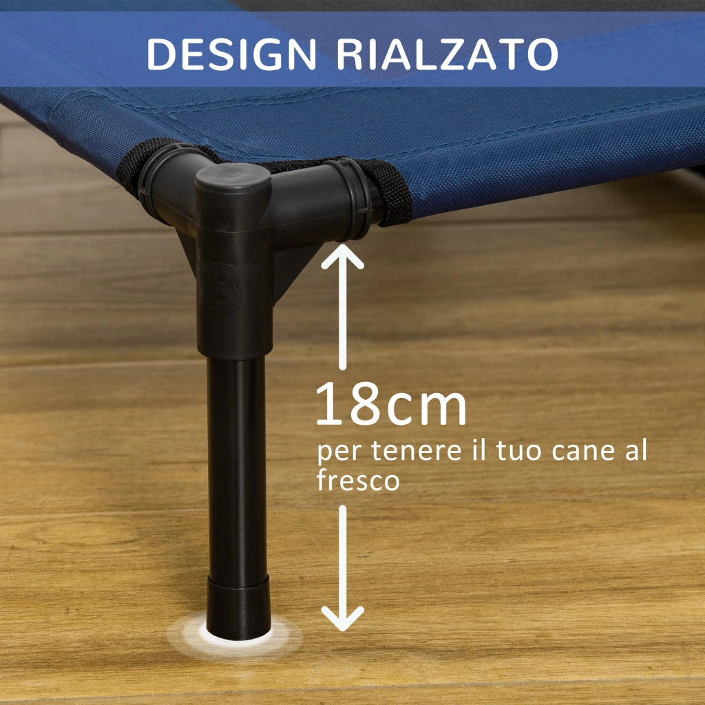 Lettino per Cani Rettangolare ¨C zephmum ¨C Blu 91.5x76.2x18 cm